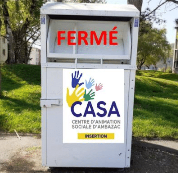 Informations dépôt de vêtements