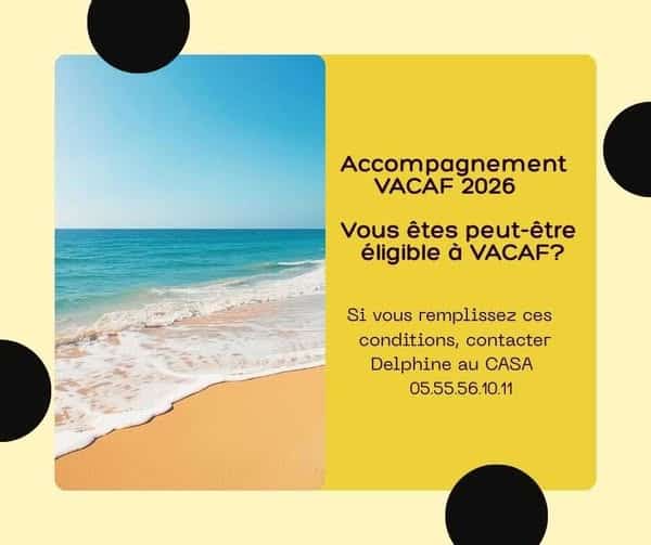 AIDE AU DÉPART EN VACANCES