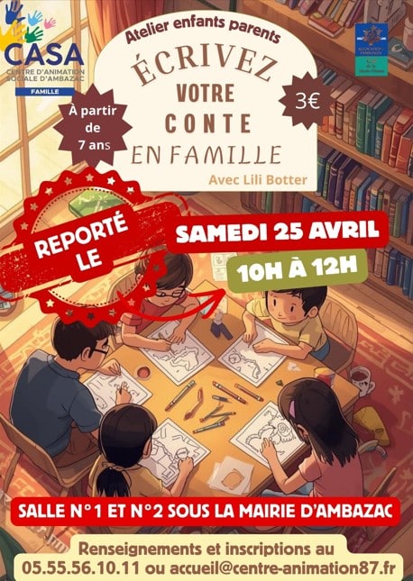 Atelier Parents–Enfants : Écrivons notre conte en famille !